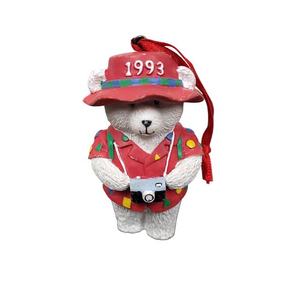 Vintage 1999 Santa Bear Christmas Ornaments 16pcs 15 Year Set Marshall Fields - Picture 9 of 16